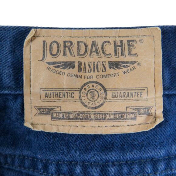 1990s Vintage Jordache High Rise Dark Wash Straight Leg Mom Jeans Size 14 30" - Picture 6 of 7